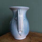 Terracotta pitcher signed Bernard and Geneviève Blanc, Poteries du Queyras