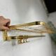 Vintage 'gold' wall coat rack