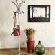 Chrome-plated metal coat rack, 1970s-1980s