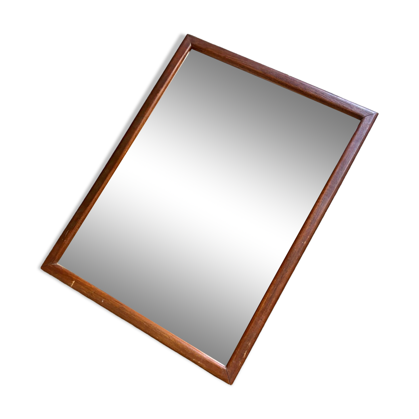 Dark wooden mirror ☐ 40 x 29.5 cm