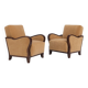 Pair of Art Deco Club Chairs, 1940s