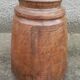 Large old wooden pot