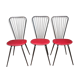 Series of 3 design chairs