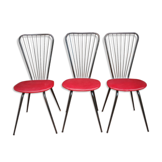 Série de 3 chaises design