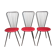 Series of 3 design chairs