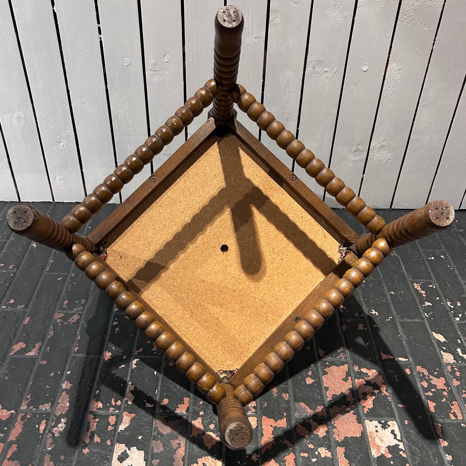 Chaise d’angle en tapisserie