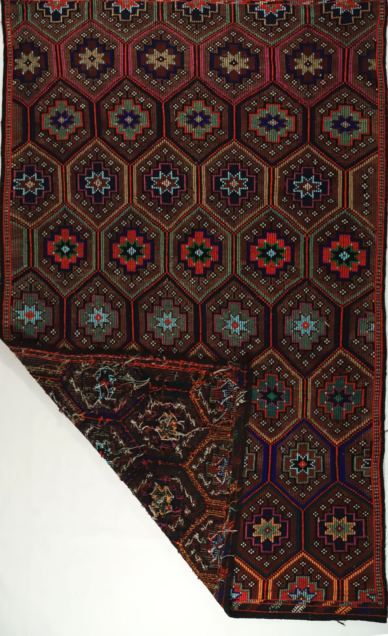 Tapis kilim anatolien fait à la main 318 cm x 193 cm