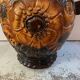 German scheuerich ceramic vase with flowers decor from the 70s