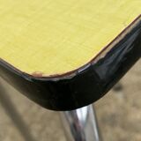 Mismatched formica chairs and stool 1960