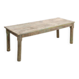 Coffee table in weathered solid wood