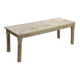 Table basse en bois massif patiné