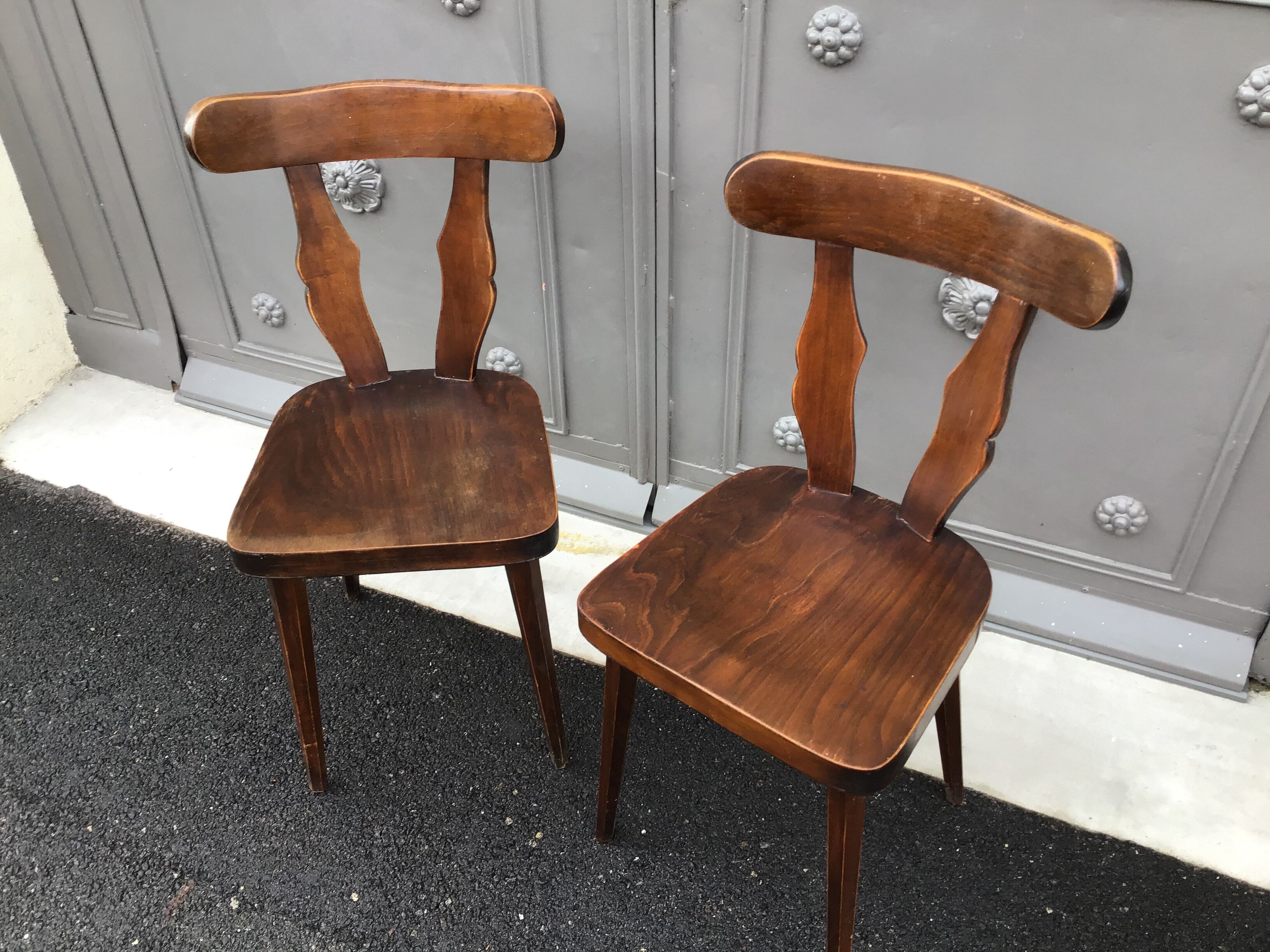 Pair of bistro chairs 1960