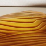 Vide poche en barbotine jaune effet bois Vallauris