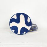 Assiette moyenne - PINCEAU bleu