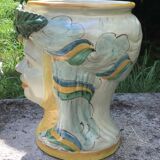 Anthropomorphic pot cache in traditional majolica of Caltagirone