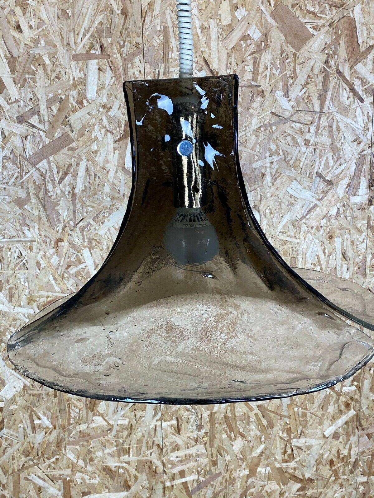 60s 70s lamp light hanging lamp Kalmar Franken KG Tulip glass 60s 70s