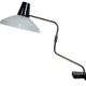 Lampe de bureau industrielle grise d'Elektrosvit, années 1970
