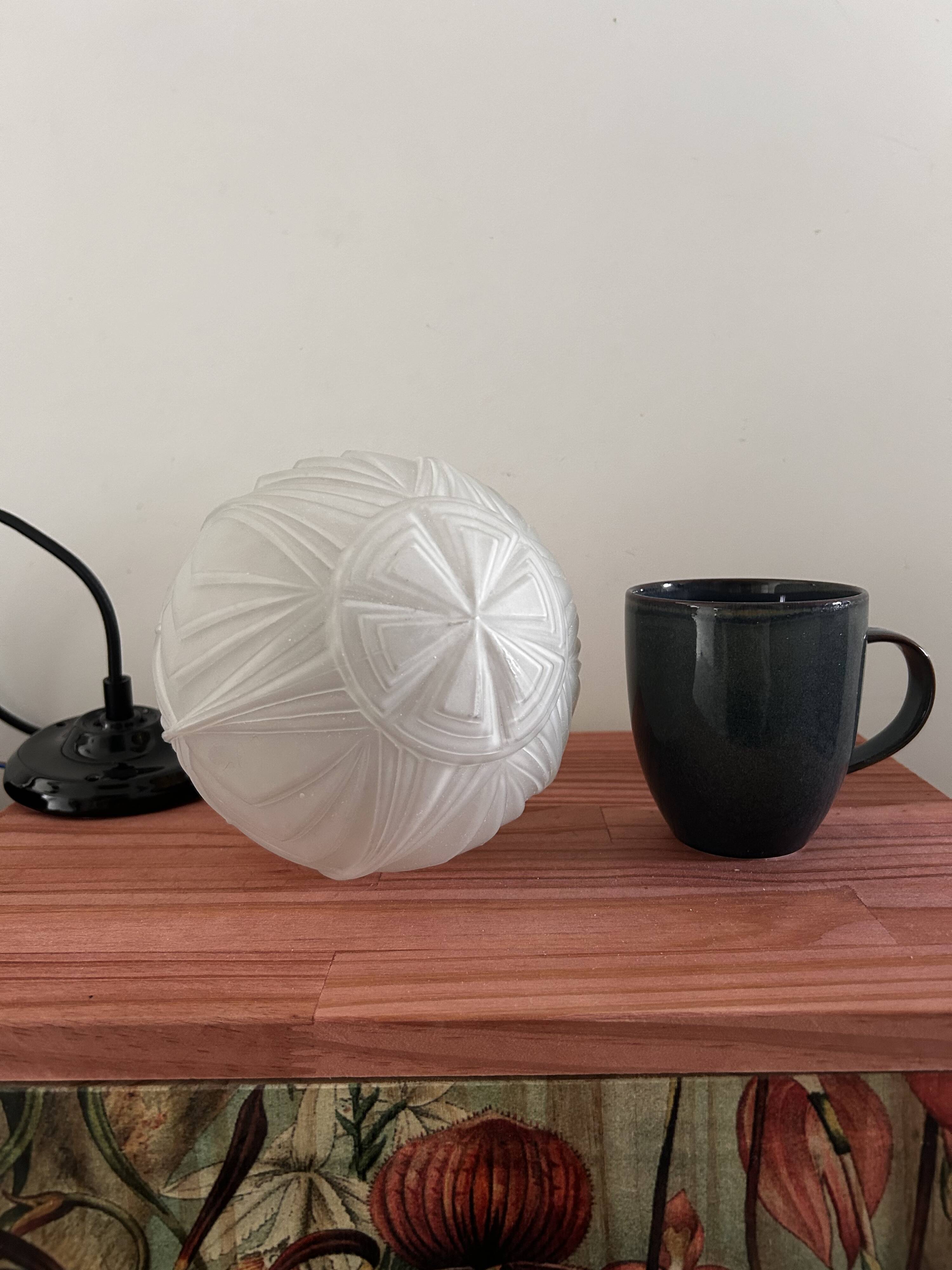 Art Deco globe pendant light