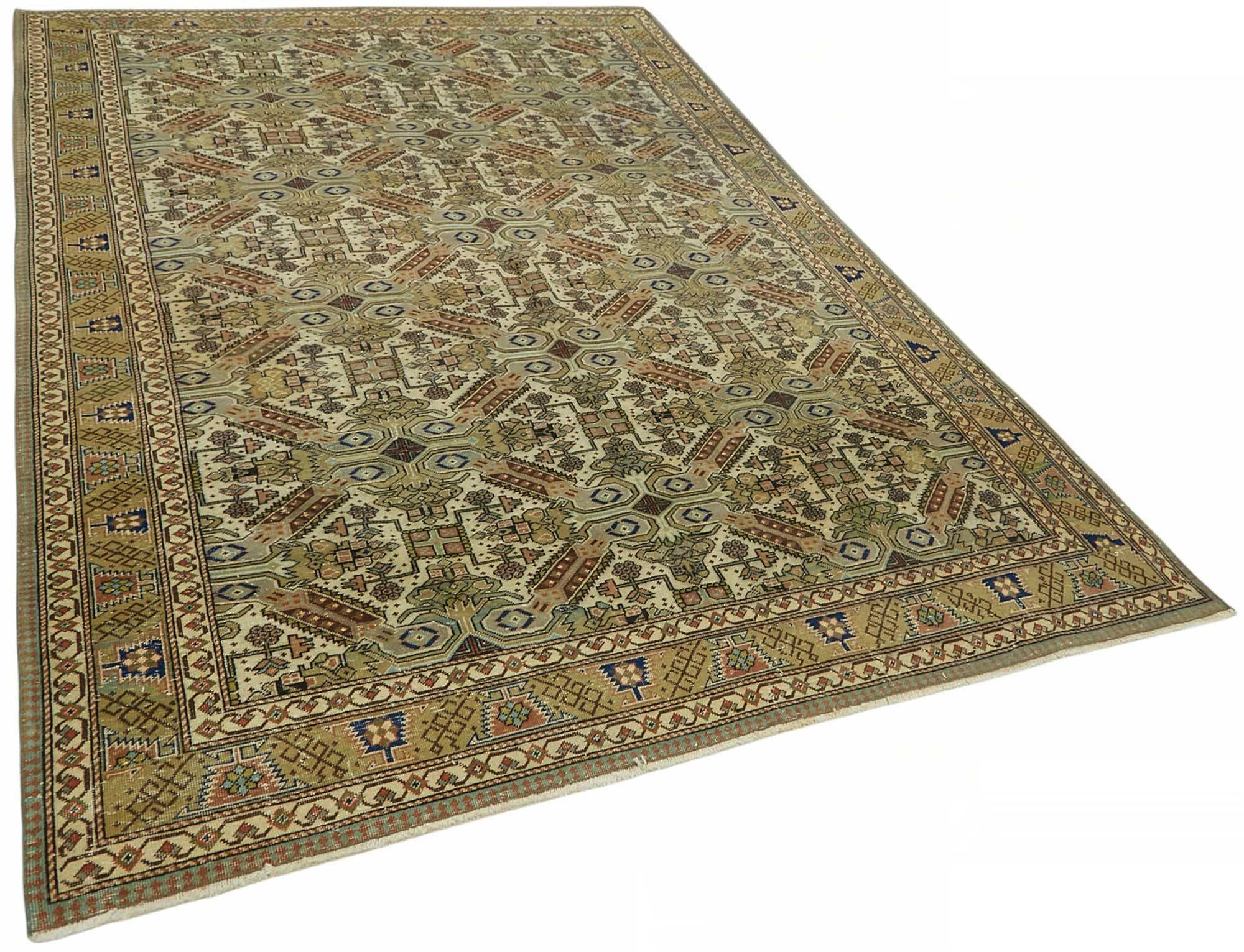 Turkish Wool Vintage Kayseri Rug 196 cm x 290 cm