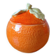 Pot en céramique orange