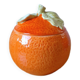 Pot en céramique orange
