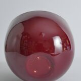 Scandinavian Modern Merlot Red Stoneware Bowl by SYCO, Sweden, 1950s