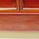 Ancien tabouret de barbier coiffeur chinois 19ème xixème siècle en bois laqué