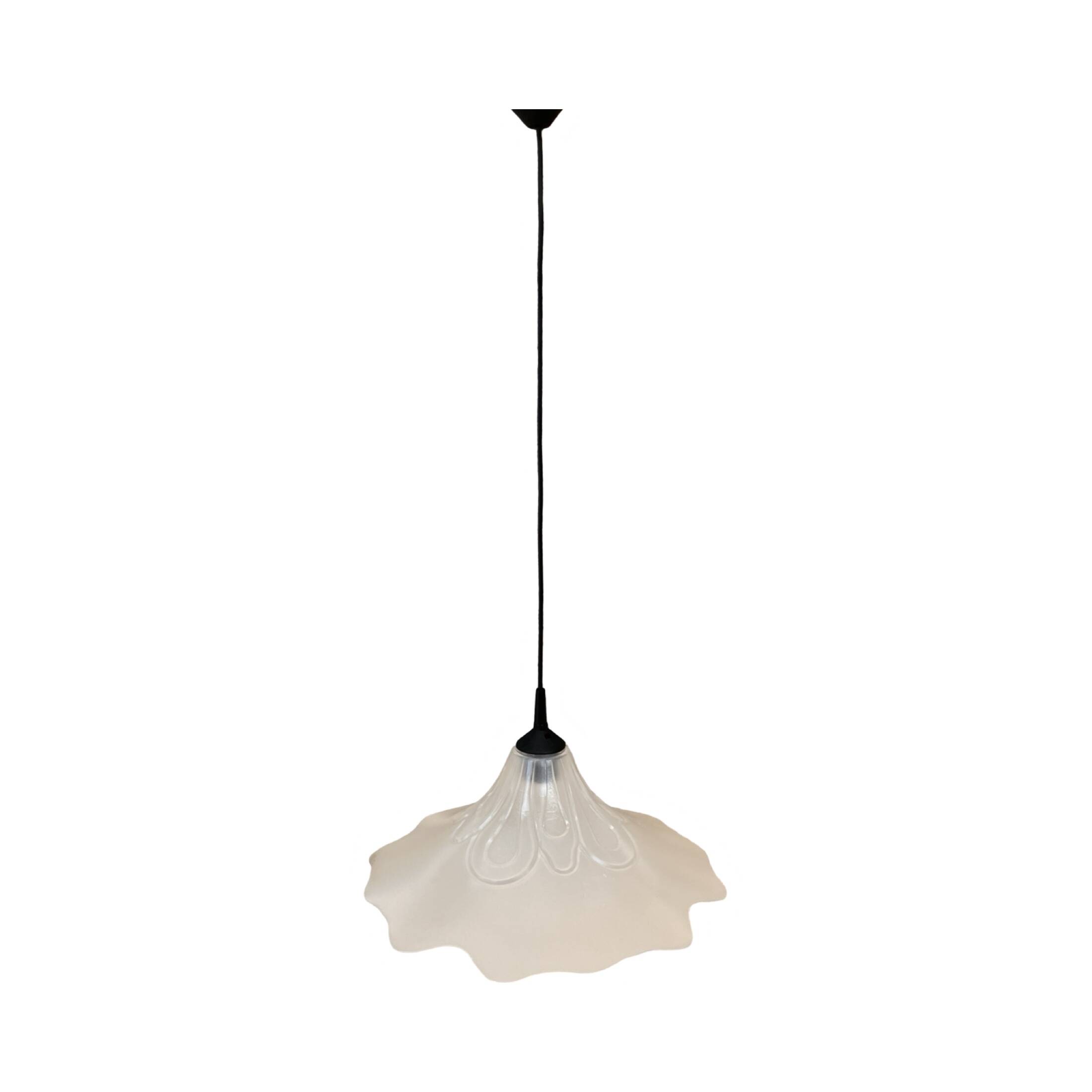 Flower shape hanging lamp, Narva Leuchen, Germany, 1970s.