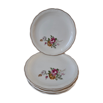 Lot of 6 dessert plates Digoin Sarreguemines