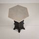 Orientalist Cast Iron side table with Marble Top, late 19th Century