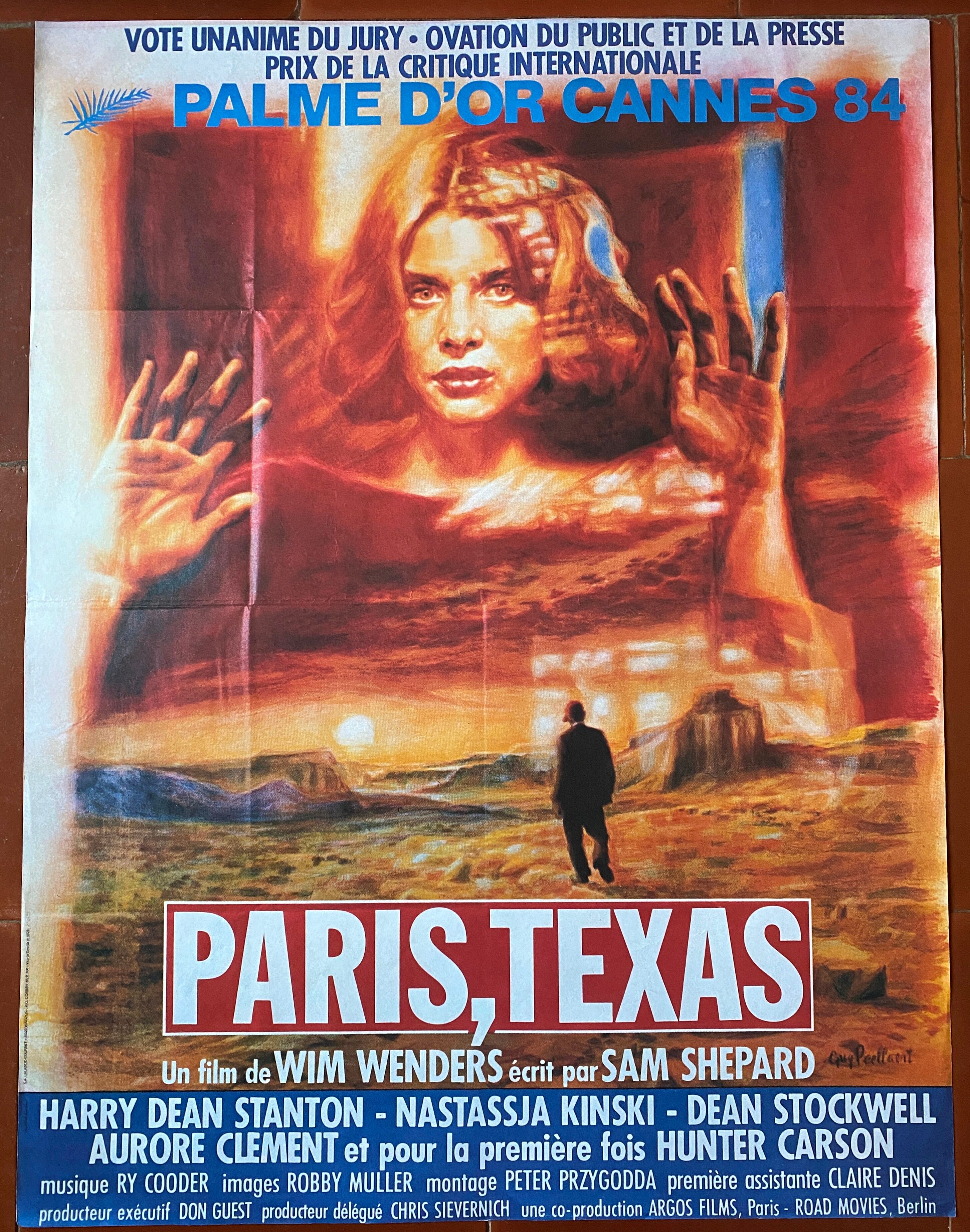 Original cinema poster "Paris, Texas" Wim Wenders 40x60cm 1984