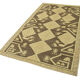 1960s handmade vintage oriental beige rug 125 cm x 225 cm
