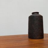 Brutalist vase from the mid-century German studio pottery by Gerhard Liebenthron, 1974.