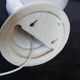 Giant hand-applied white ceramic Art Deco lamp.