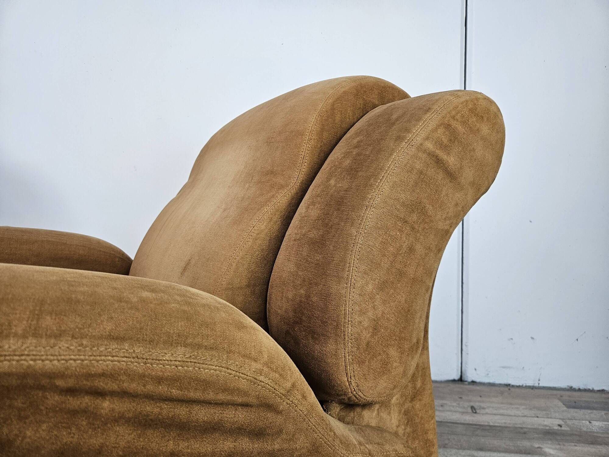 Pair of 1970s fabric armchairs