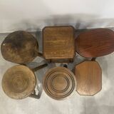 Set of 6 disparate stools