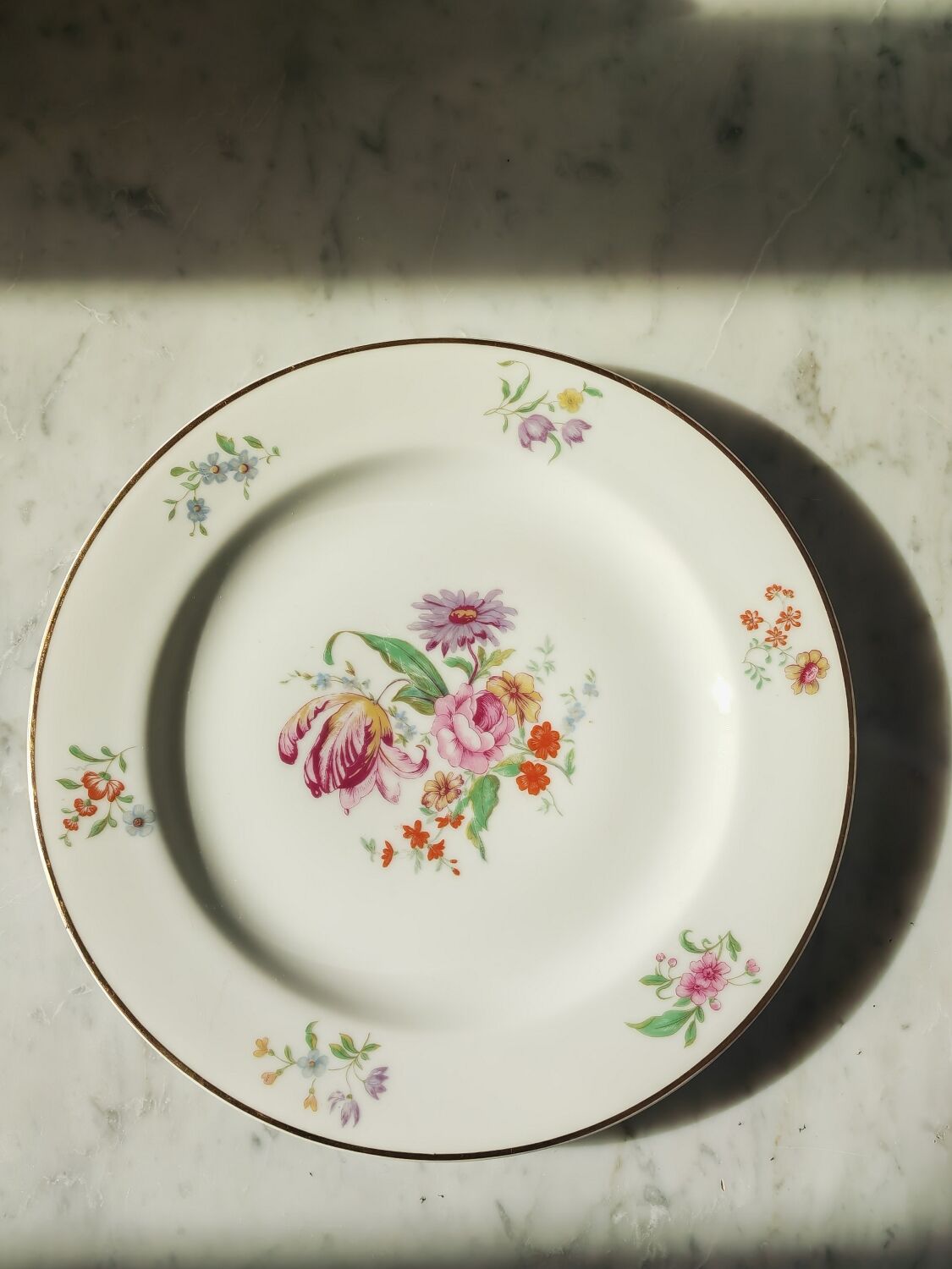 Limoges tulip plate