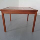 Danish ceramic and teak coffee table, 1960s