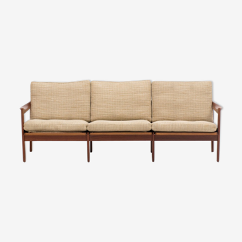 3-seater sofa by Illum Wikkelsø for Niels Eilersen, Danish design, 60’s