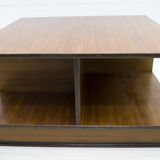 F.Lli Saporiti Mid-Century Modern Italian Walnut Coffee Table, 1960s