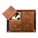 19th century wooden game box