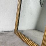19th century rectangular gilded channel mirror