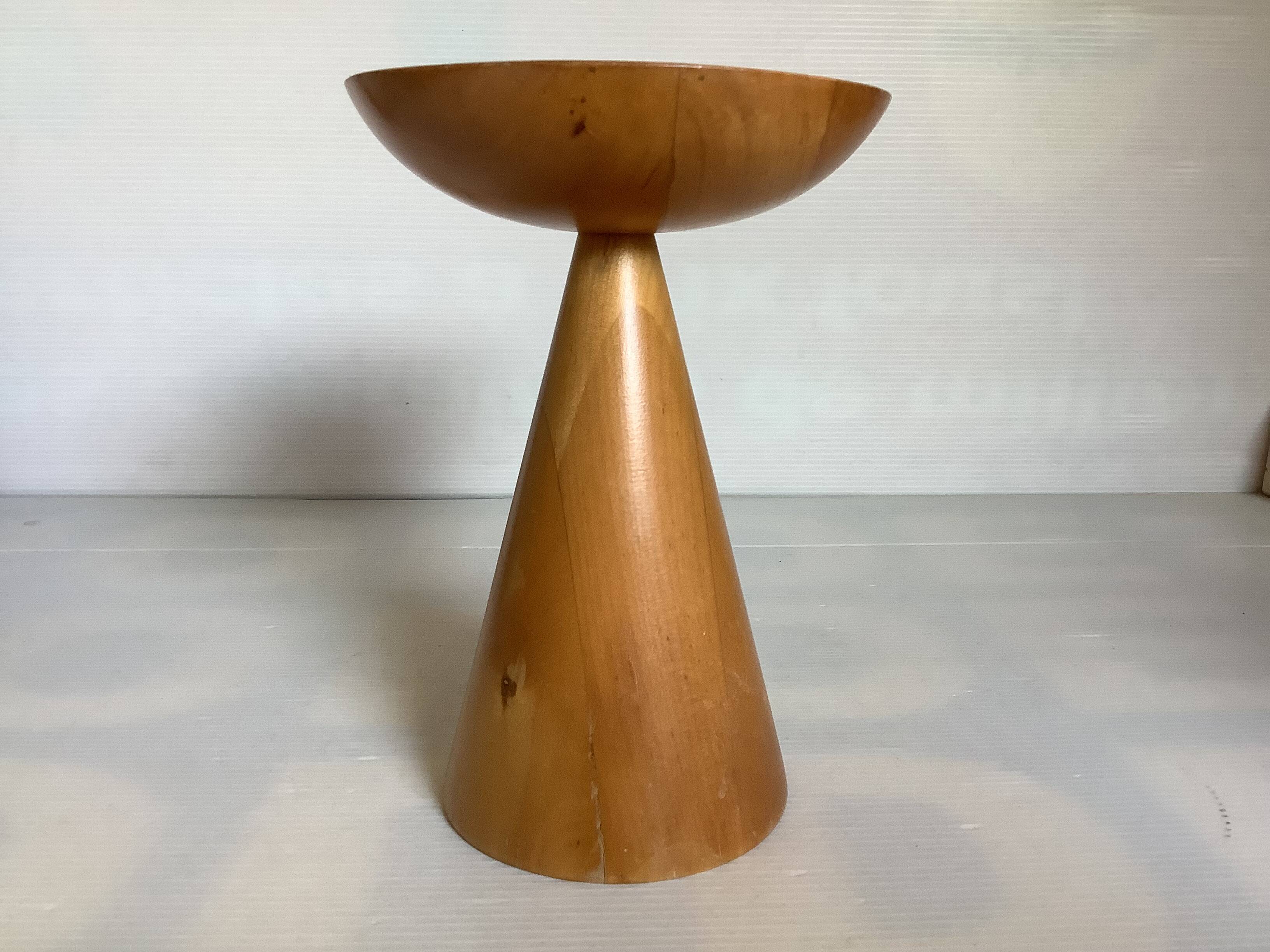 Scandinavian style wooden candle holder
