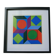Tableau Vintage Art Optique - Victor Vasarely - Frame 40x40cm
