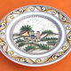 Polychrome ceramic plate Estrela De Conimbriga Portugal