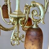 Art Deco tulip chandelier Daum