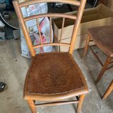 Engraved bistro chair
