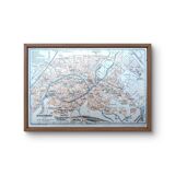 Printed in 1914, map of Strasbourg.
