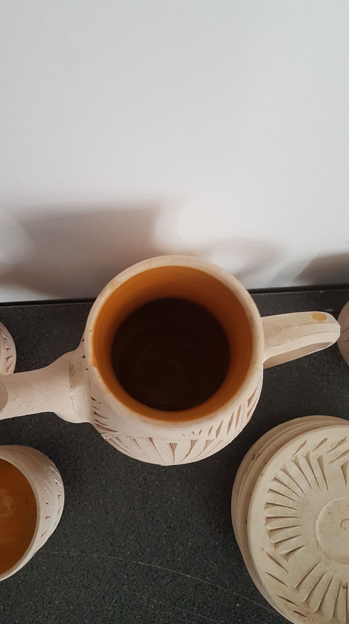 Terracotta tea set