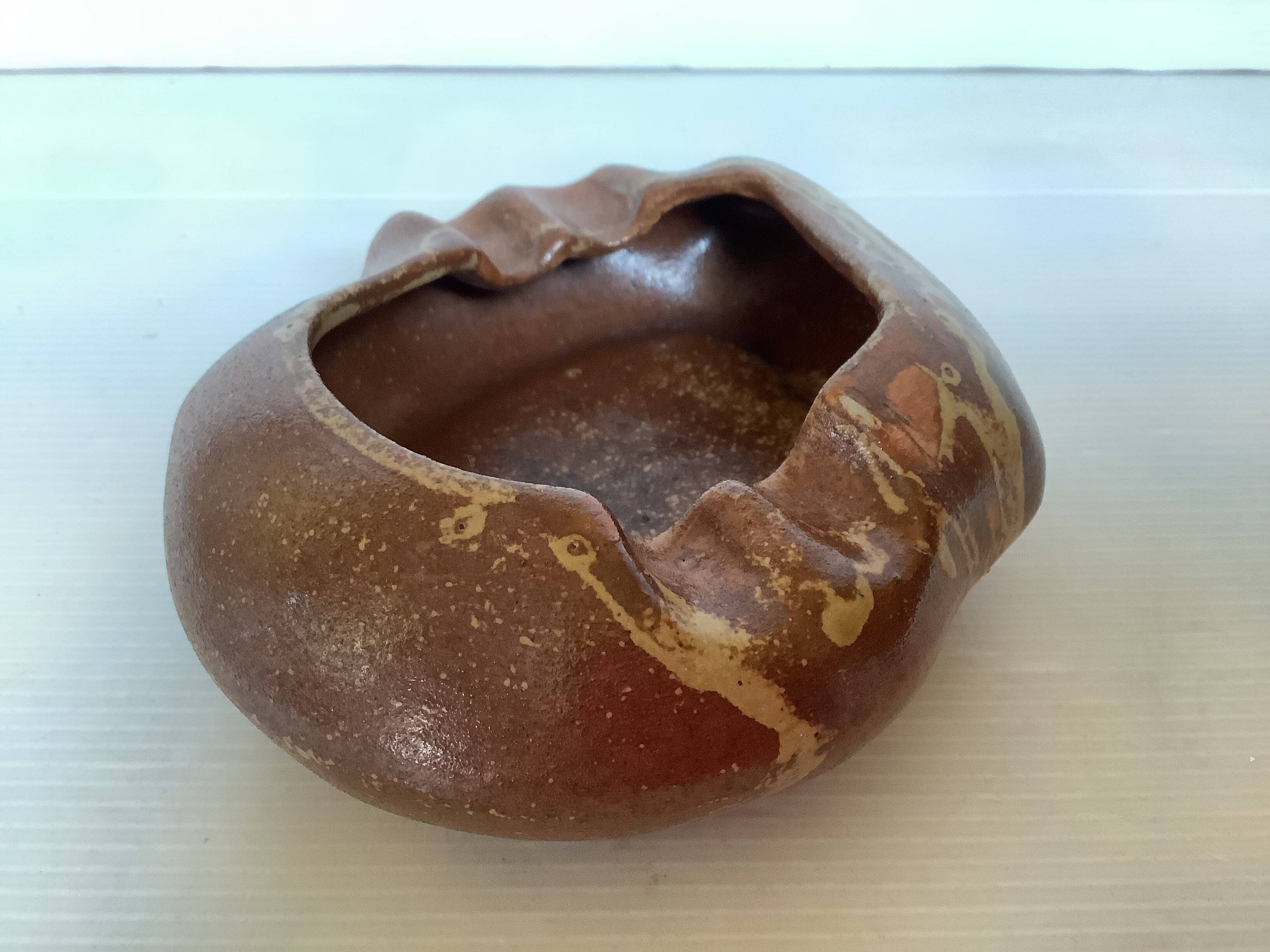 Gaubier ceramic stoneware ashtray